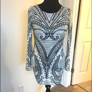 Arden B white foil dress